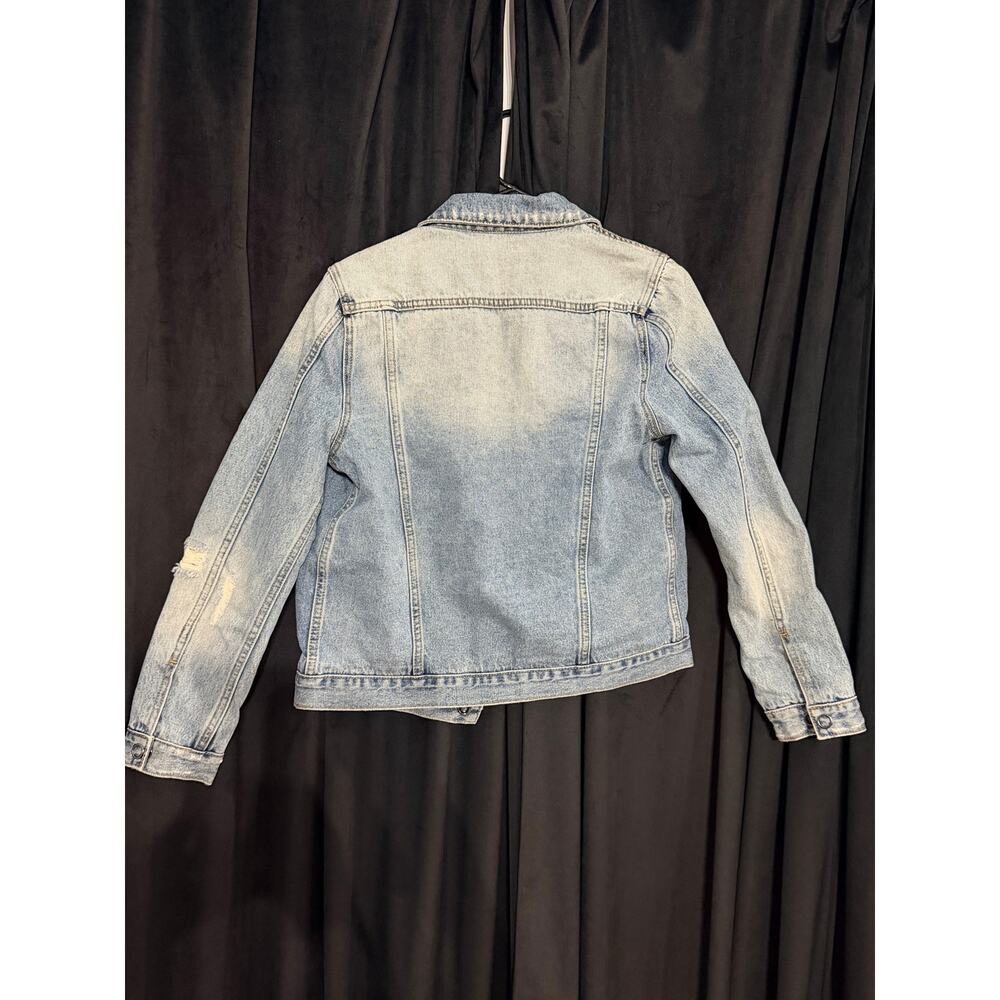 Driftwood from Free People distressed denim jacket reversible - Picture 2 of 6